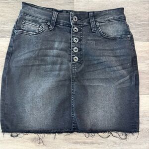 Kendall & Kylie Classic Black Denim Skirt
